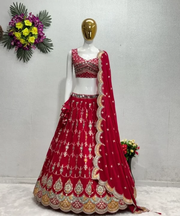 Pink Bridal Lehenga Choli